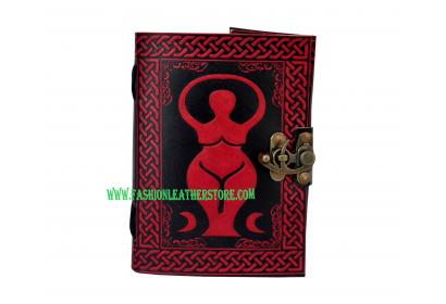 Goddess Leather Blank Book of Shadows or Journal Blank Book Travel Note Book India